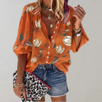 Women's Floral Summer Blouse – Relaxed Longline Print Blouse