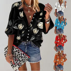 Women's Floral Summer Blouse – Relaxed Longline Print Blouse