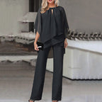 Women's Long Sleeve Trouser Set – Relaxed Top & Coordinated Pants