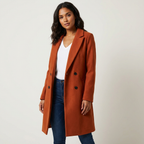 Women's Tailored Overcoat – Elegant Longline Coat