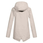 Women's Hooded Pocket Jacket – Mid-Length Zip-Up Outdoor Jacket