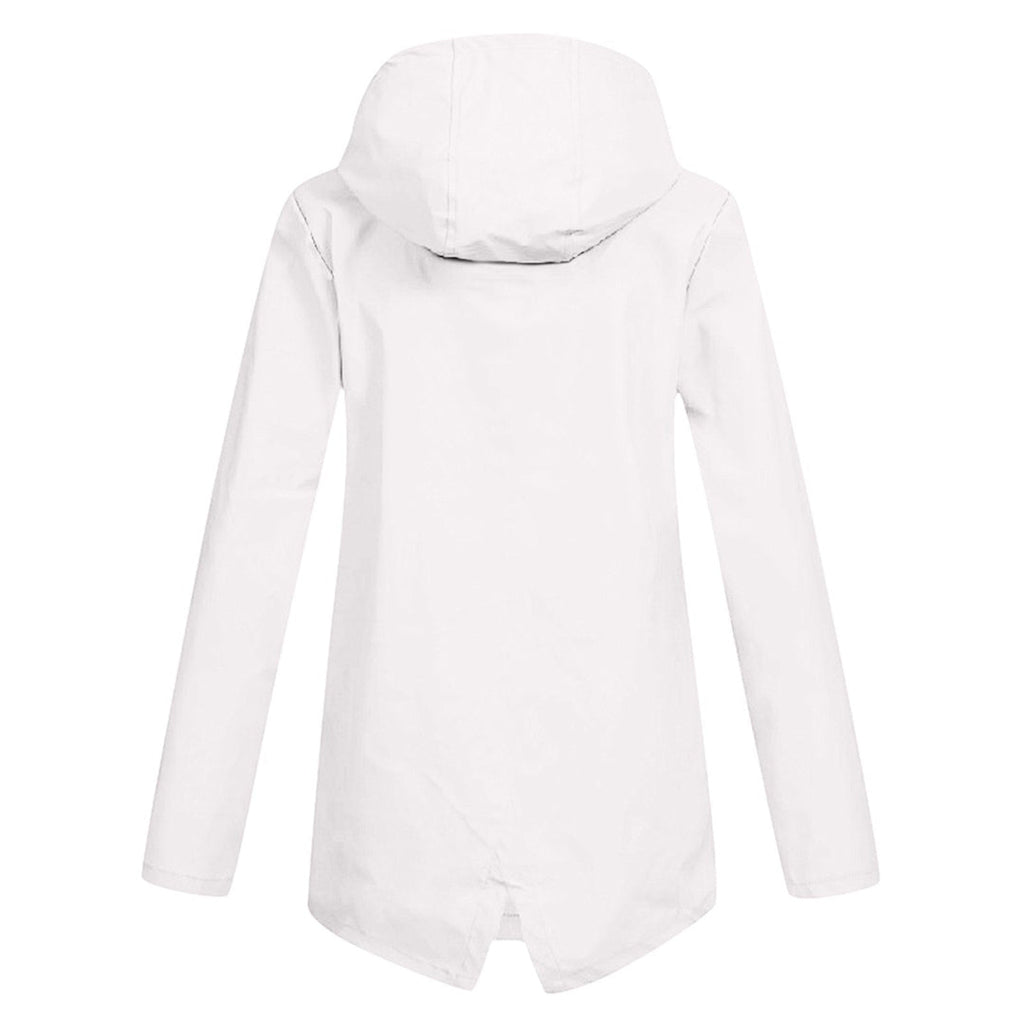 Women's Hooded Pocket Jacket – Mid-Length Zip-Up Outdoor Jacket