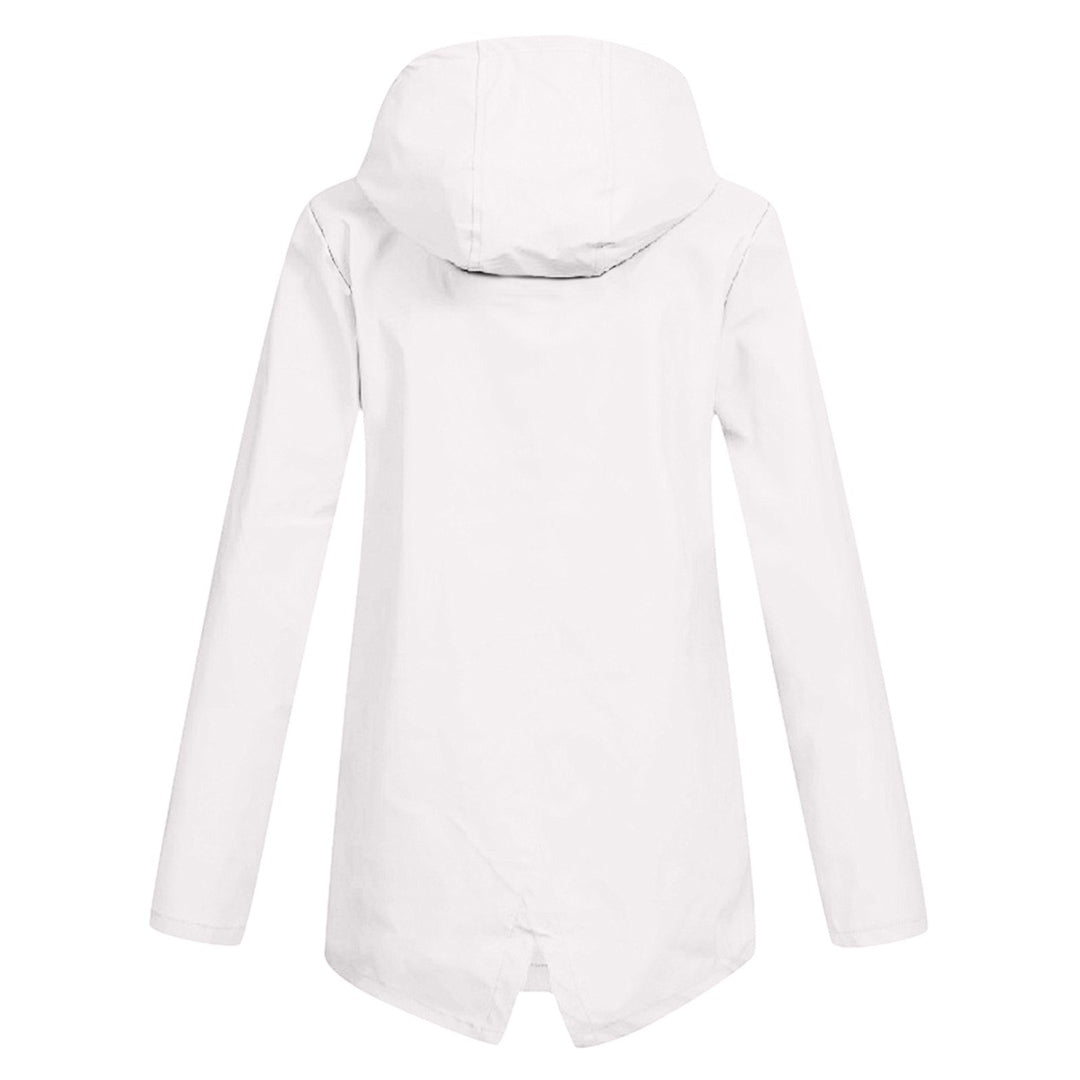 Women's Hooded Pocket Jacket – Mid-Length Zip-Up Outdoor Jacket