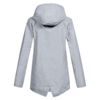 Women's Hooded Pocket Jacket – Mid-Length Zip-Up Outdoor Jacket