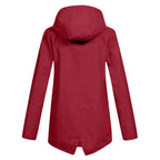 Women's Hooded Pocket Jacket – Mid-Length Zip-Up Outdoor Jacket