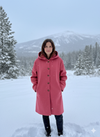 Women's Hooded Longline Jacket – Wind Resistant Transitional Coat