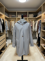 Women's Hooded Longline Jacket – Wind Resistant Transitional Coat