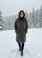 Women's Hooded Longline Jacket – Wind Resistant Transitional Coat