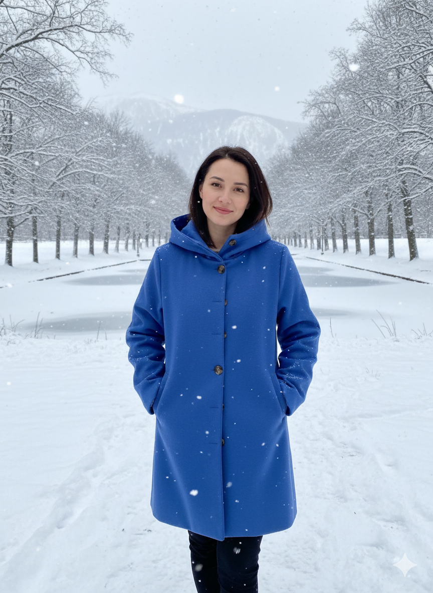 Women's Hooded Longline Jacket – Wind Resistant Transitional Coat