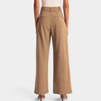 Women's High Waisted Flowy Wide Leg Pants – Everyday Dress Trousers
