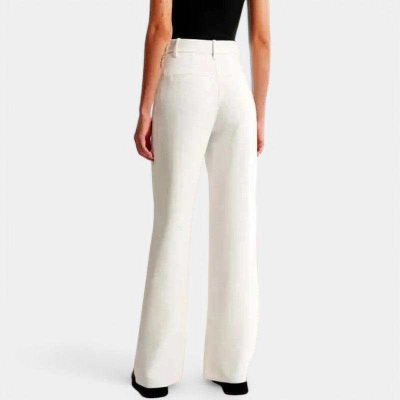 Women's High Waisted Flowy Wide Leg Pants – Everyday Dress Trousers