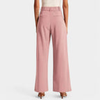Women's High Waisted Flowy Wide Leg Pants – Everyday Dress Trousers