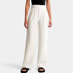 Women's High Waisted Flowy Wide Leg Pants – Everyday Dress Trousers