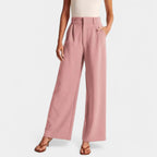 Women's High Waisted Flowy Wide Leg Pants – Everyday Dress Trousers