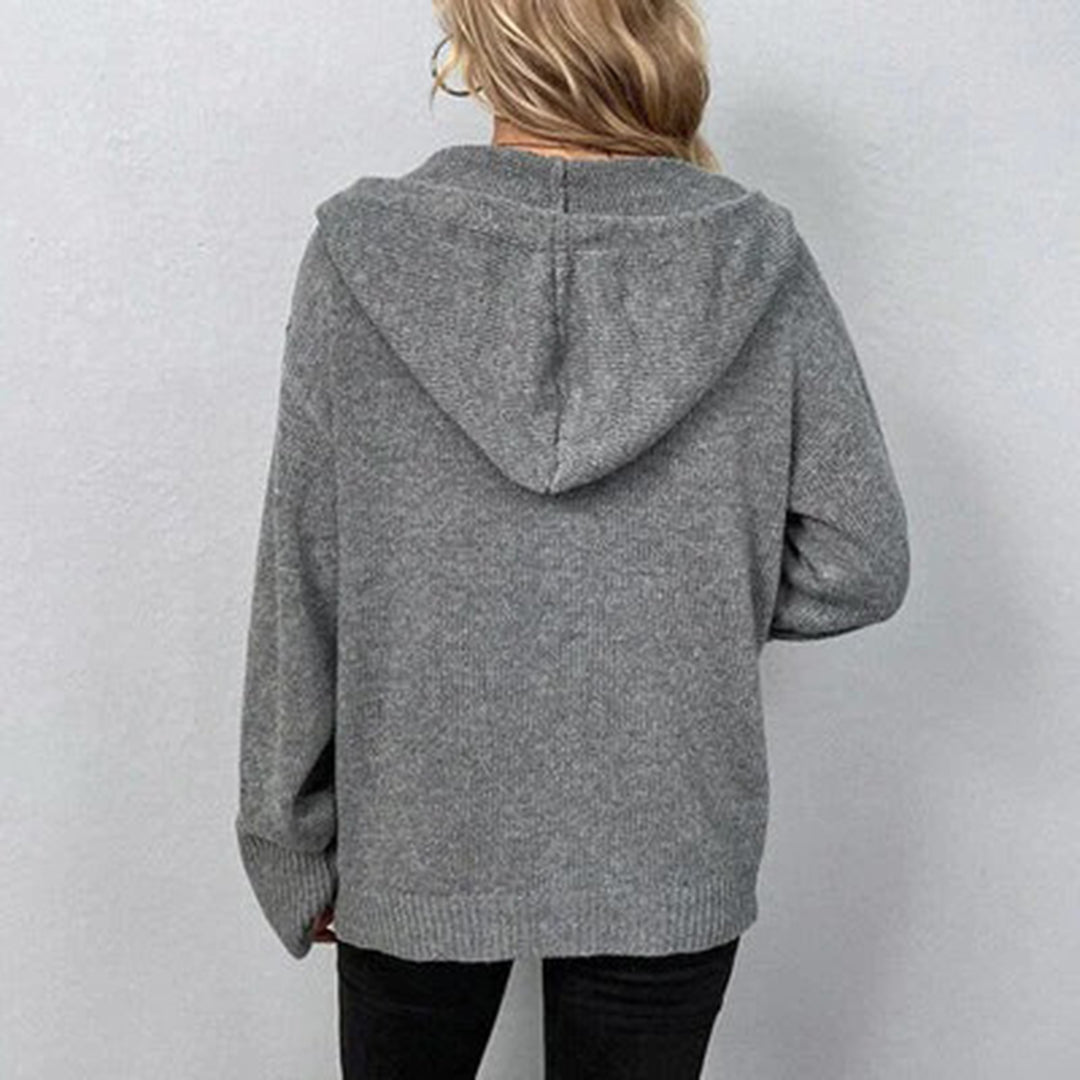Women's Long Sleeve Button Cardigan – Classic Knit Cardigan