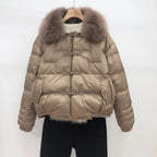Women's Oversized Puffer Jacket – Relaxed Vintage Winter Jacket