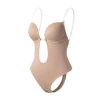 Women's Low Back Shapewear Bodysuit – Seamless Smoothing Support Bodysuit