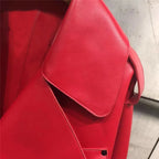 Women's Cropped Biker Jacket – Retro Faux Leather Moto Jacket