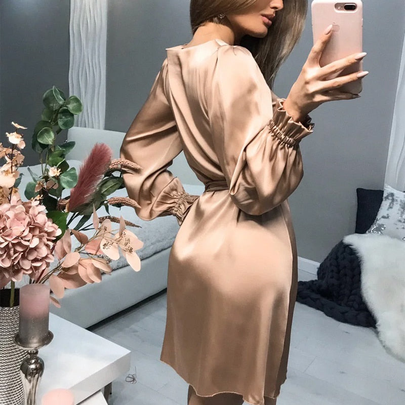 Women's Classic Formal Evening Dress – Sleek Party Occasion Dress