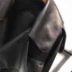 Women's Cropped Biker Jacket – Retro Faux Leather Moto Jacket