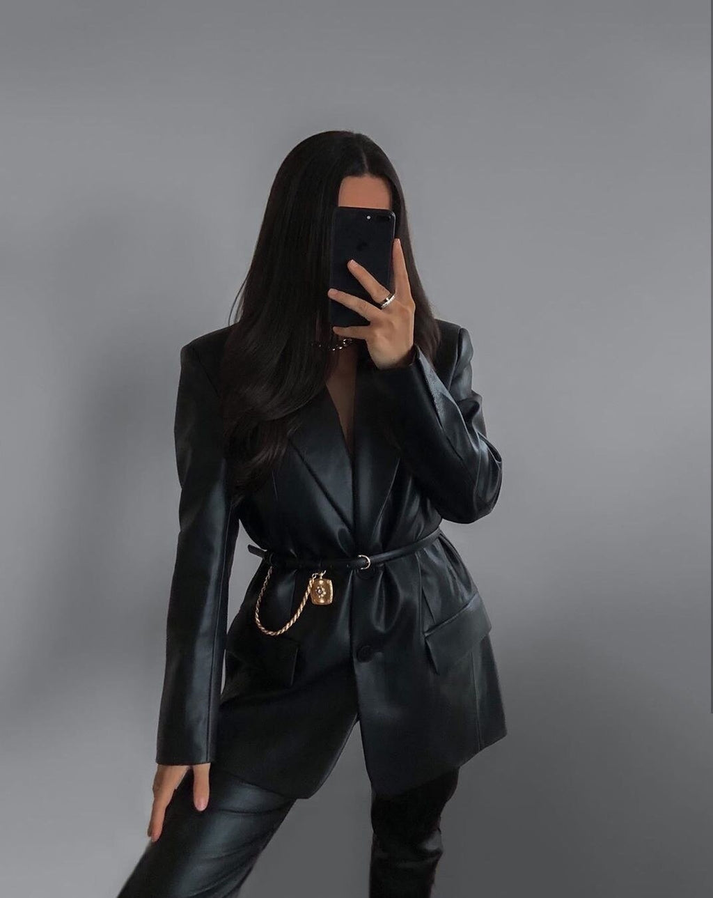 Women's Open Front Blazer – Tailored Longline Jacket