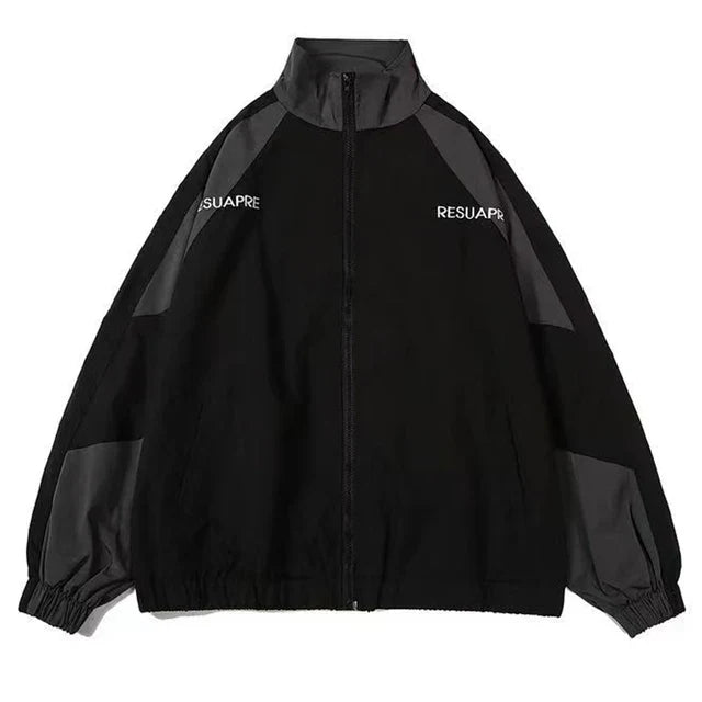 Women's Colour Block Windbreaker – Hooded Lightweight Jacket