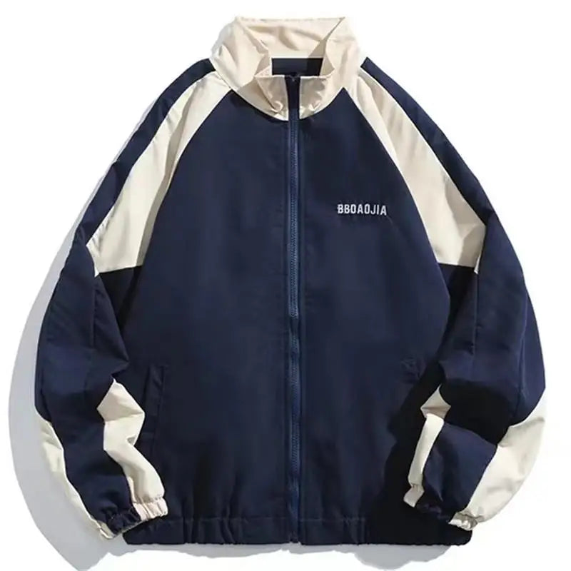 Women's Colour Block Windbreaker – Hooded Lightweight Jacket