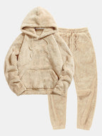 Women's Teddy Jogger Set – Hooded Plush Fleece Co-Ord