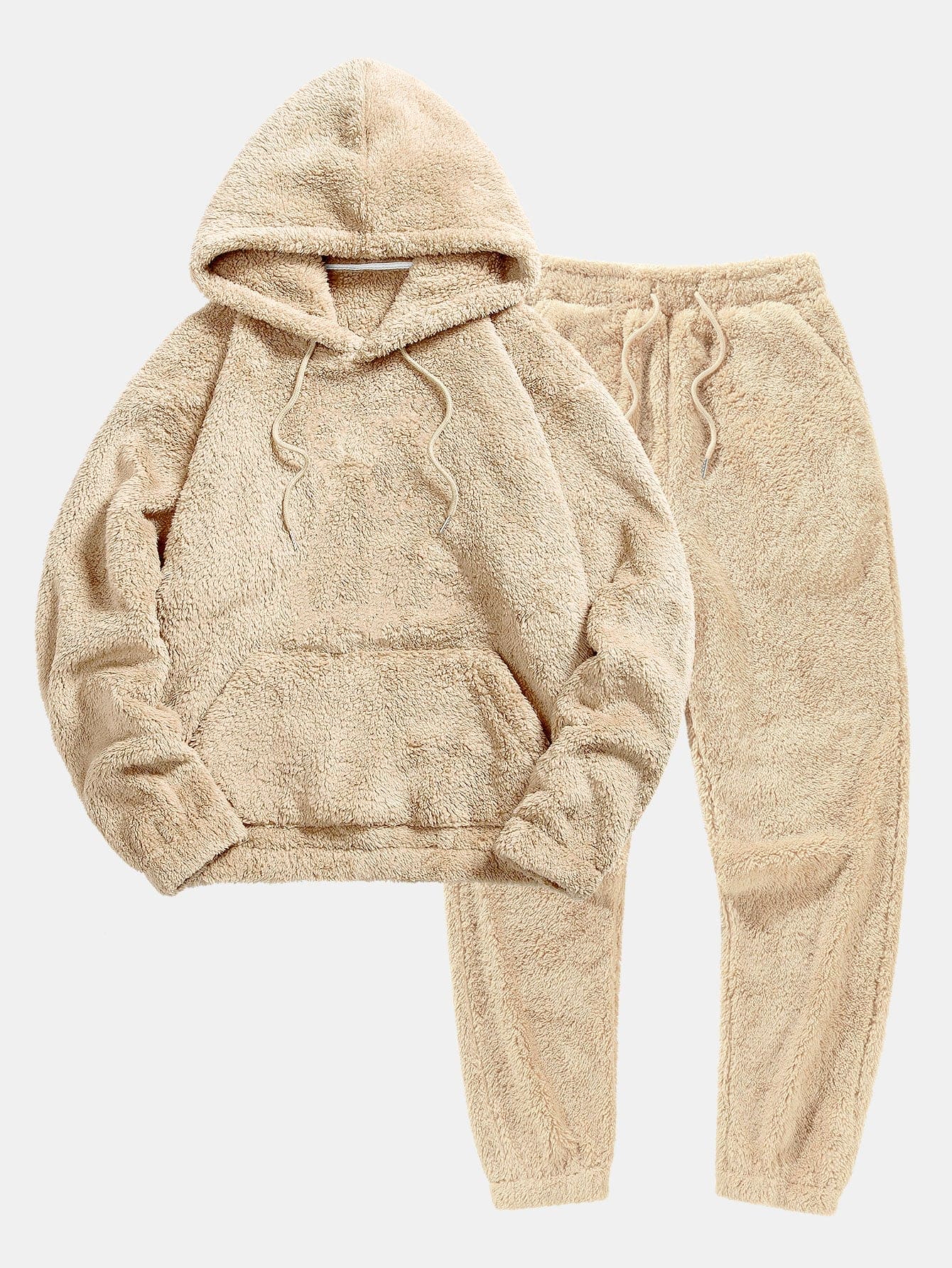 Women's Teddy Jogger Set – Hooded Plush Fleece Co-Ord