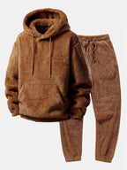 Women's Teddy Jogger Set – Hooded Plush Fleece Co-Ord
