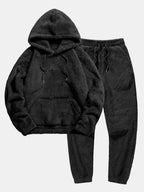 Women's Teddy Jogger Set – Hooded Plush Fleece Co-Ord