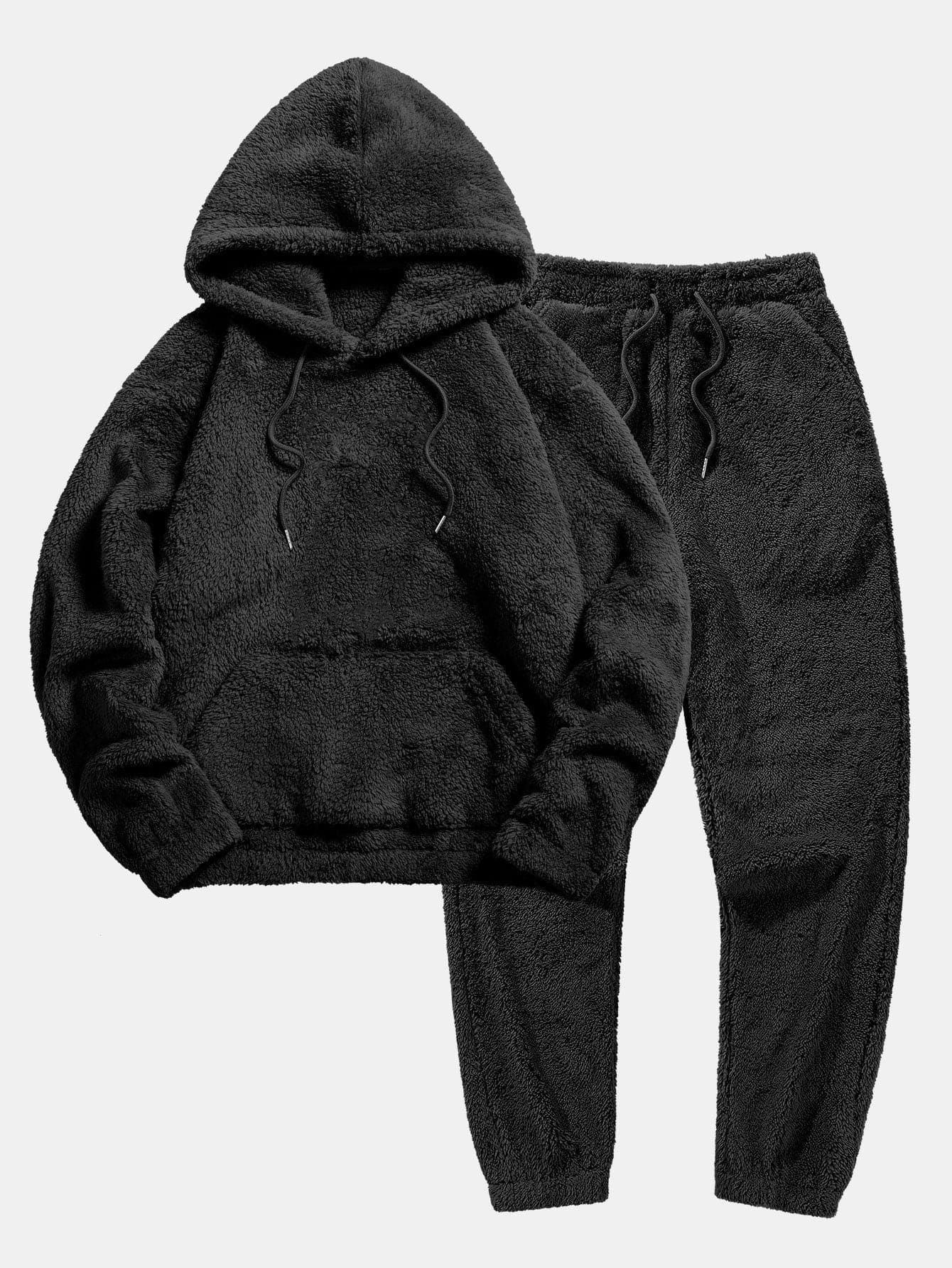 Women's Teddy Jogger Set – Hooded Plush Fleece Co-Ord