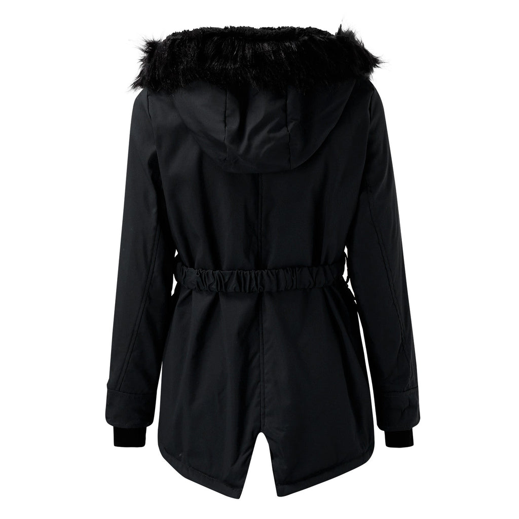 Women's Hooded Insulated Coat – Tailored Longline Cold Weather Coat