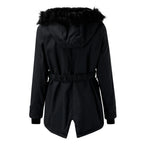 Women's Hooded Insulated Coat – Tailored Longline Cold Weather Coat