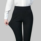 Women's Straight Leg Stretch Pants – High Waist Tailored Everyday Trousers