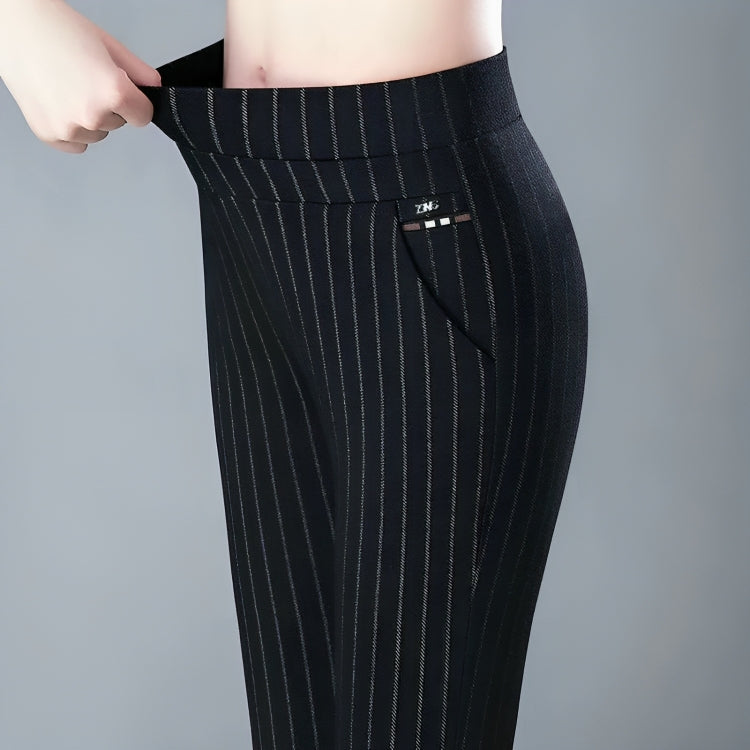 Women's Straight Leg Stretch Pants – High Waist Tailored Everyday Trousers
