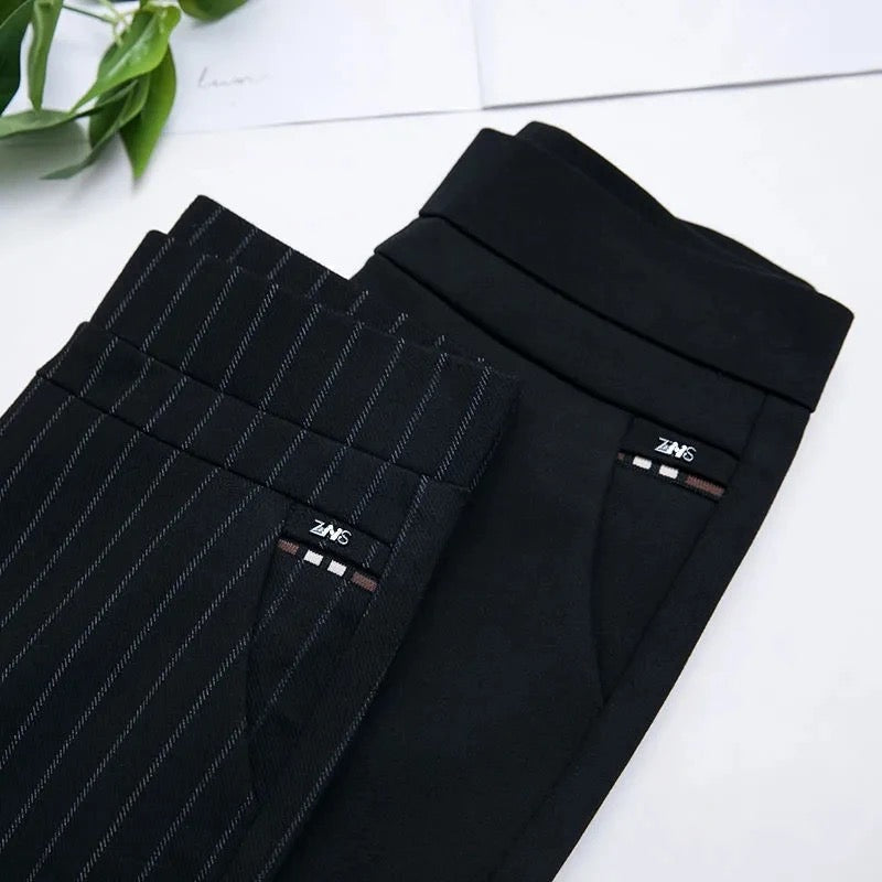 Women's Stretch Slim Fit Pants – Tailored Day-to-Evening Dress Trousers