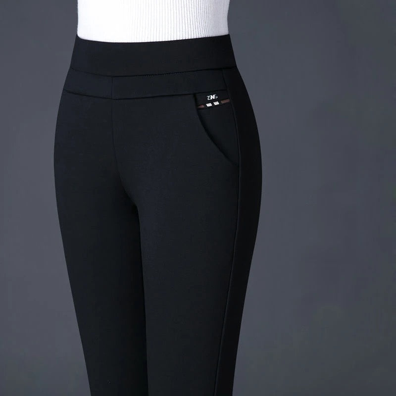 Women's Stretch Slim Fit Pants – Tailored Day-to-Evening Dress Trousers