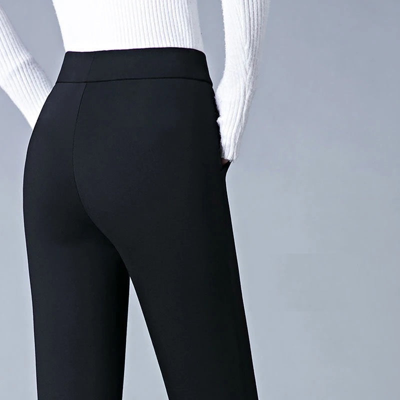 Women's Stretch Slim Fit Pants – Tailored Day-to-Evening Dress Trousers