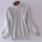 Women's Black High Neck Sweater – Chunky Winter Turtleneck Pullover