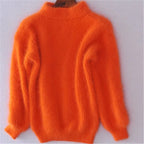 Women's Black High Neck Sweater – Chunky Winter Turtleneck Pullover
