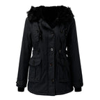Women's Hooded Insulated Coat – Tailored Longline Cold Weather Coat