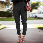 Women's Stretch Elastic Waist Trousers – High Rise Casual Everyday Pants