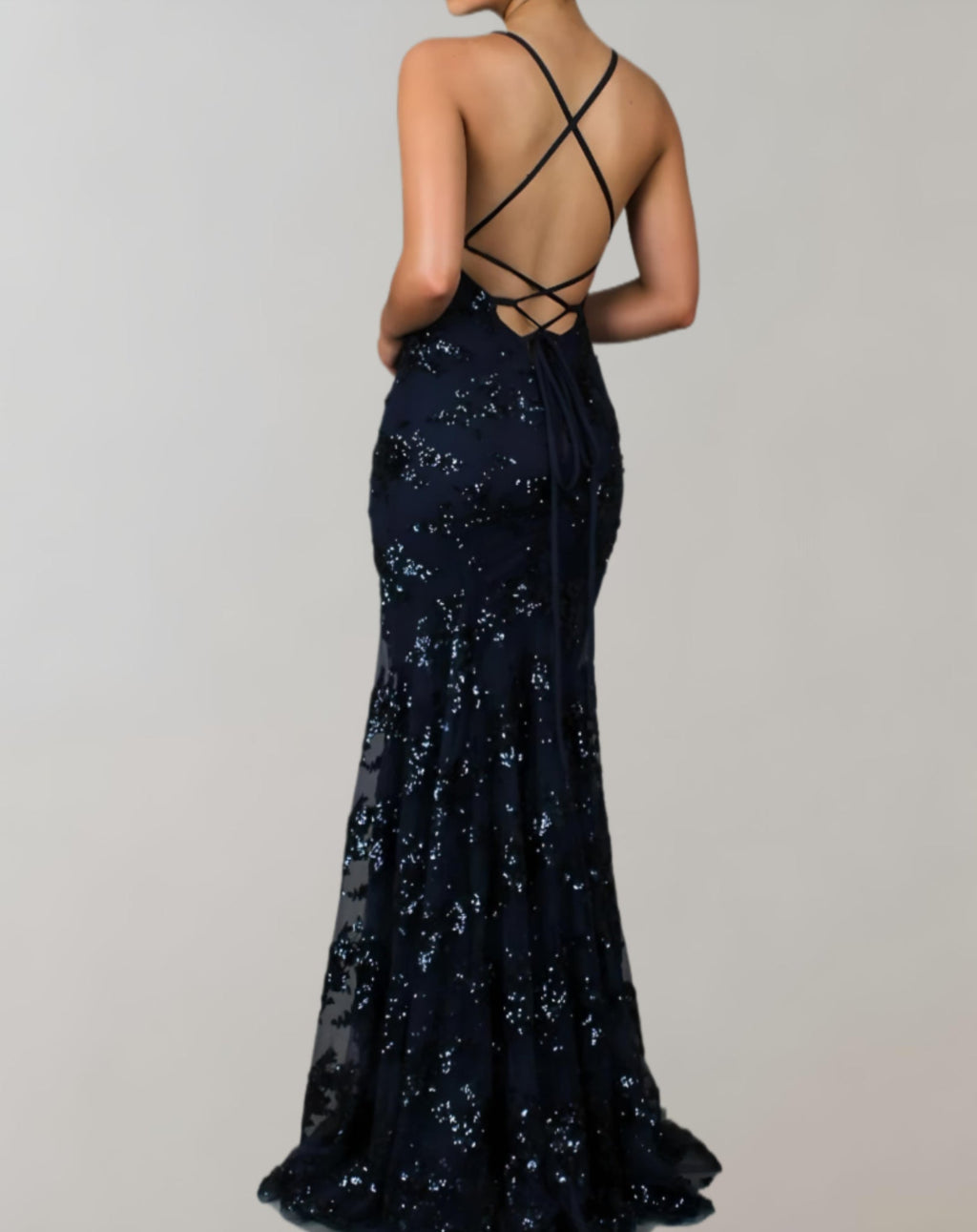 Women's Sparkle Gala Gown – Glitter Formal Evening Dress