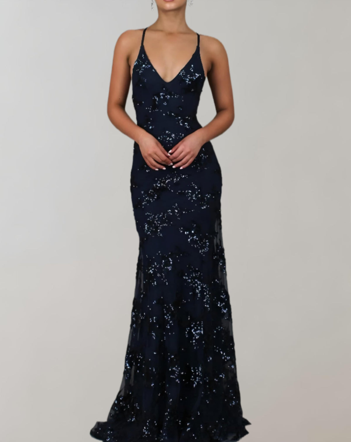 Women's Sparkle Gala Gown – Glitter Formal Evening Dress
