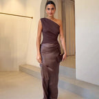 Women's Formal Maxi Dress – Flowy Wedding Guest Evening Dress