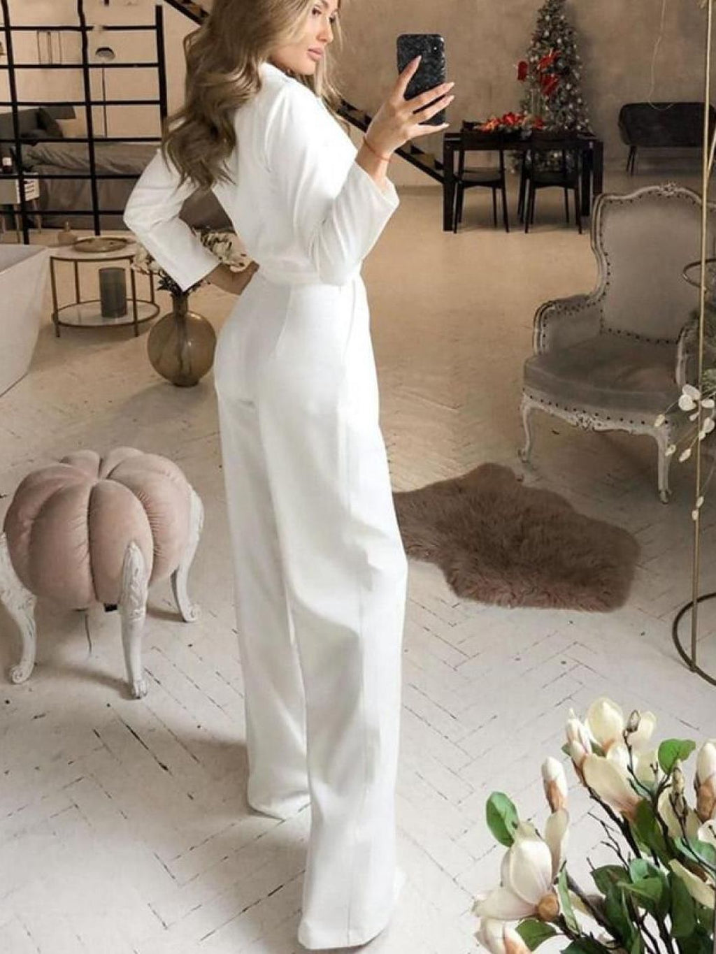 Alanah | Tailored Long Sleeve Jumpsuit