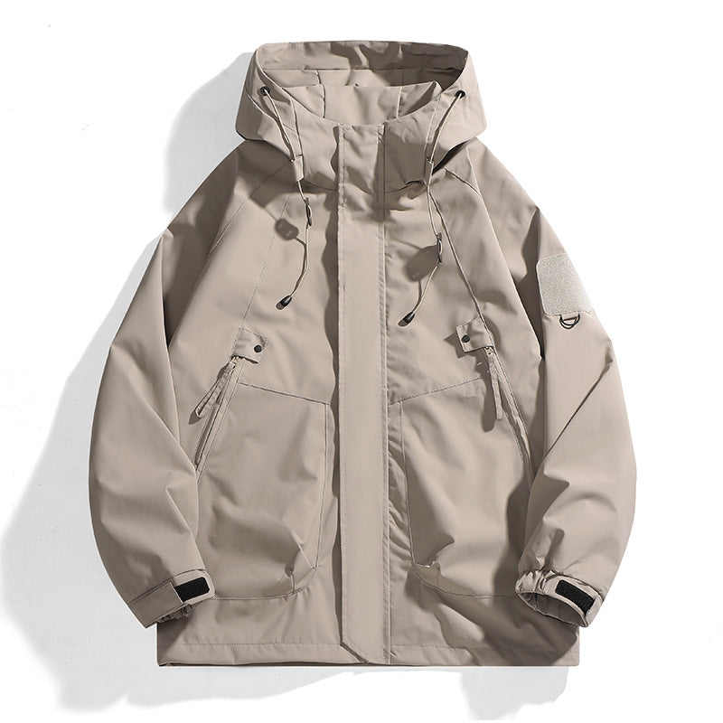 Women's Lightweight Hooded Jacket – Adjustable Zip-Up Outdoor Jacket