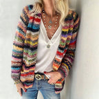 Women's Oversized Fluffy Cardigan – Relaxed Open Front Cardigan