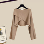 Women's High Waist Matching Set – Relaxed Top & Wide Leg Trousers